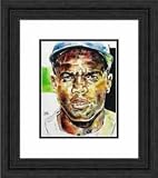 Framed Jackie Robinson Brooklyn Dodgers Print