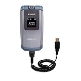 Coiled USB Cable for the Samsung SGH-A746 A747 A767 with Power Hot Sync and Charge capabilities - uses Gomadic TipExchange Technology