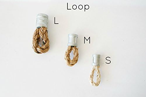 Rope Drawer Knobs - Straight Galvanized