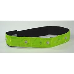 LED Armband mit 4 hellen roten LEDs (ca. 800 Meter sichtbar) + Reflektorband Reflexarmband