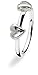 SPINNING Jewelry Damenring 925 Sterling Silber *TWIN HEART*