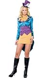 Deluxe Tea Party Hostess Sexy Women's Costume Adult Halloween Outfit - Size M, Dress Size 6-10