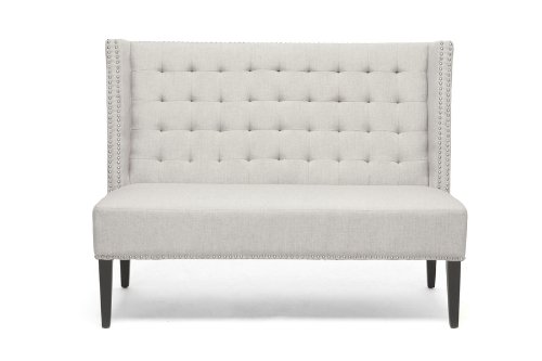 Baxton Studio Owstynn Linen Modern Banquette Bench, Beige On Sale