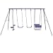 Plum Products Galvanised Juno Swing Set with 2 Swings and Glider Seats