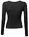 Awesome21 Women's Long Sleeve Crop top Cotton, Knit, Lace Different Material