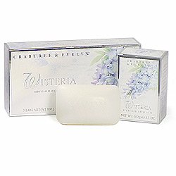 Crabtree & Evelyn Wisteria Perfumed Bath Soap 3 Bars