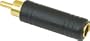 American Recorder Technologies 1/4" Female to RCA Male Adapter Gold