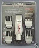Wahl Peanut CORDLESS Professional Clipper / Trimmer with 4 Comb Attachments # 8663