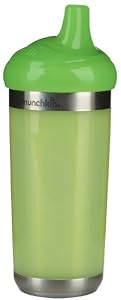 Munchkin Stainless Steel BPA FREE Spill Proof Cup 9 Ounce - green