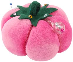  Dritz Velvet Tomato Pin Cushion 5 Inch Diameter X 3 Inch 