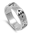 Sterling Silver Ring - Cross - Size: 10-14