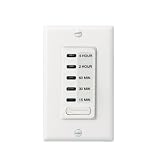 Intermatic EI215W Electronic Auto-Off Timer 15/30/60 Minutes and 2/4 Hour, White