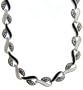 Sterling Silver Marcasite w/ Genuine Black Onyx and MOP Necklace