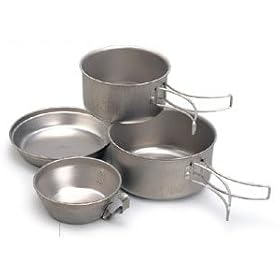 Titanium Cook Set 4 Piece by Snow Peak