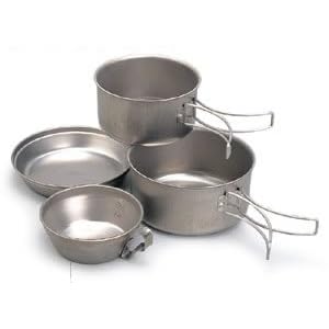 Titanium Cook Set 4 Piece by Snow Peak