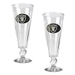 Great American Products Oakland Raiders 2 Piece Pilsner Glass Set - Oakland Raiders One Size