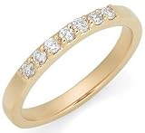 14k Yellow Gold Prong-Set Round 7-Stone Diamond Wedding Band (1/4 cttw, H-I Color, SI1-SI2 Clarity)