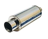 MagnaFlow 14843 Race Series Polished Stainless Steel Round Muffler with Tip
