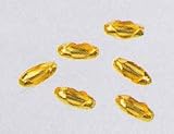 Bright Brass Bead Chain Connectors