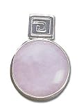 Solid Sterling Silver Rose Quartz Pendant