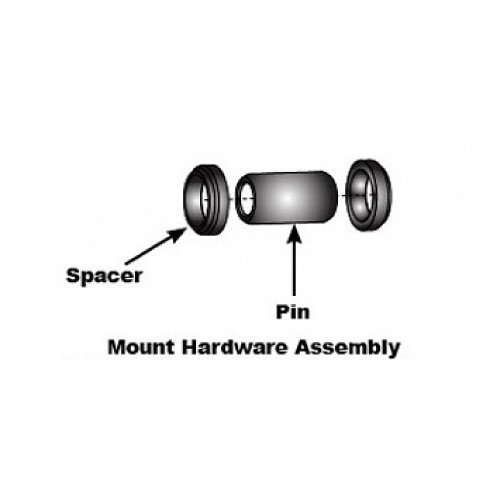 Rock Shox 1/2'' x 1/2'' Dämpferbuchsen 24,6x6mm für ein Dämpferauge, 3tlg.