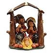 Ceramic nativity scene, 'Forest Chapel Christmas' Ceramic nativity scene, 'Forest Chapel Christmas'