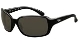 RAY BAN RB 4068 RB4068 601/58 BLACK PLASTIC FRAME GRAY GREEN POLARIZED LENS SUNGLASSES SHADES
