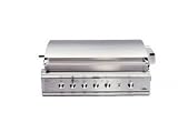 DCS BGB48BQARN 48 Built-in Gas Grill with 4-25,000 BTU Burners, Heavy-Duty Rotisserie Motor and Smart Beam Grill Light: Natural Gas
