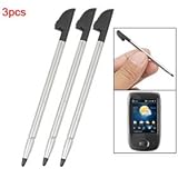 3 Pcs Round Black Plastic Point Tip Stylus Pen for HTC Touch Viva