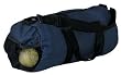 Upscale 100% Polyester Large Round Athletic Duffel Bag - Navy