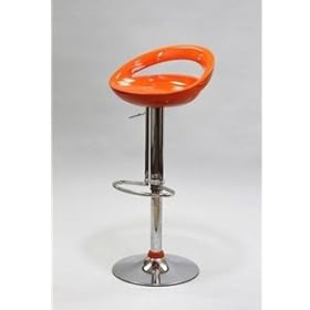 Click here to buy Half Moon Bar stool in Orange by Lexington Modern.