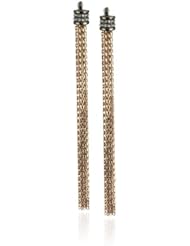 Paige Novick "Buenos Aires" Long Two-Toned Tassel Earrings