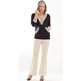 The Olian Blouson Stripe & Solid Combination Hoodie Top