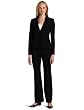 Anne Klein Womens Ruffle Lapel Jacket And Pant