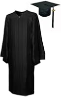 Cap & Gown & Tassel & Year Charm, Set Shiny