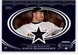 2008 Topps Update All-Star Stitches #JCD Justin Duchscherer - Oakland Athletics (Piece of Authentic All Star Jersey)(Baseball Cards)