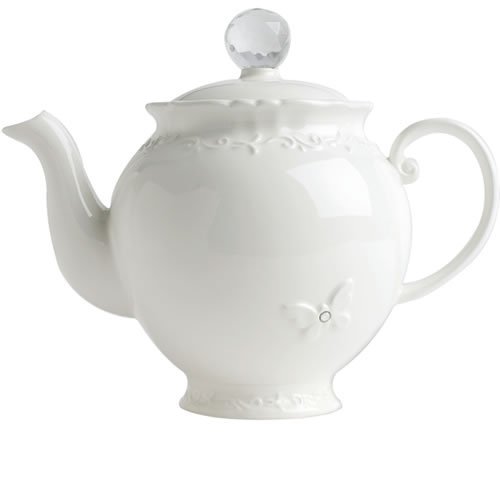 Bombay Duck B-VIU405 Flutter Teapot Cream