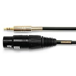 Mogami Gold Series 1/8" Mini TRS-XLR Patch Cable 18 Inch 3.5Mm