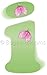 Wall Letters Custom Letter Stickers Vinyl Decals Children's Nursery Baby's Room Baby Name Girl Bedroom Decor Alphabet Initial Kids Decorations Playroom Home Lady Bugs DIY (Letter i Green Pink Ladybug)