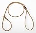 Mendota Show Loop Dog Leash 4 Feet Tan