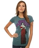 Obey The Black Magic Woman T-Shirt in Teal,T-shirts for Women