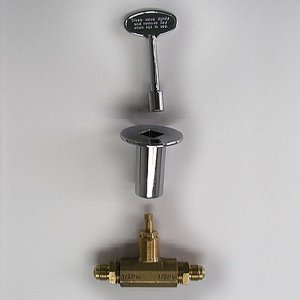Integrated Valve With Chrome Face Plate & Key