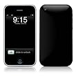 Solid State Black Design Protector Skin Decal Sticker for Apple 3G iPhone / iPhone 3GS 3G S
