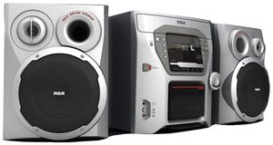 RCA RS2663 5-Disk CD Changer Bookshelf Audio System