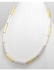 Two-Tone Vermeil and CZ Necklace
