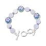 Chalcedony Sterling Silver Bracelet