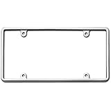 Cruiser Accessories 21330 Slim Rim, Chrome License Plate Frame