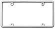 Cruiser Accessories 21330 Slim Rim, Chrome License Plate Frame