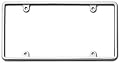 Cruiser Accessories 21330 Slim Rim, Chrome License Plate Frame