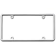 Cruiser Accessories 21330 Slim Rim, Chrome License Plate Frame